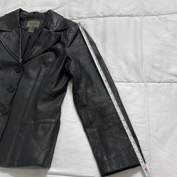 John Paul Richard Genuine Black Leather Jacket Uniform Leather - Picture 5 of 9